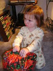 Kate with presents