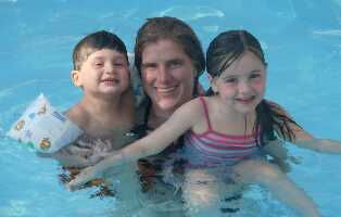 In the Pool with Auntie