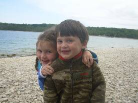 Kate and Kieran on Lion's Head Beach